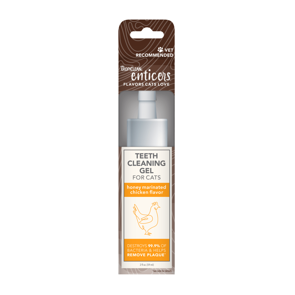 Tropiclean Cat Enticers Cleaning Gel Chicken 2Oz - Pets Perfect