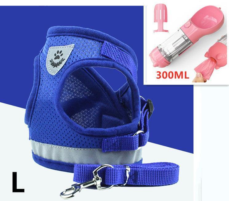 Breathable Mesh Pet Leash With Reflective Design And Matching Belt - Pets Perfect