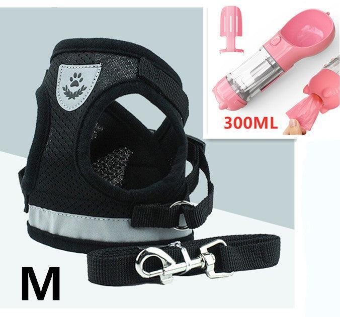 Breathable Mesh Pet Leash With Reflective Design And Matching Belt - Pets Perfect