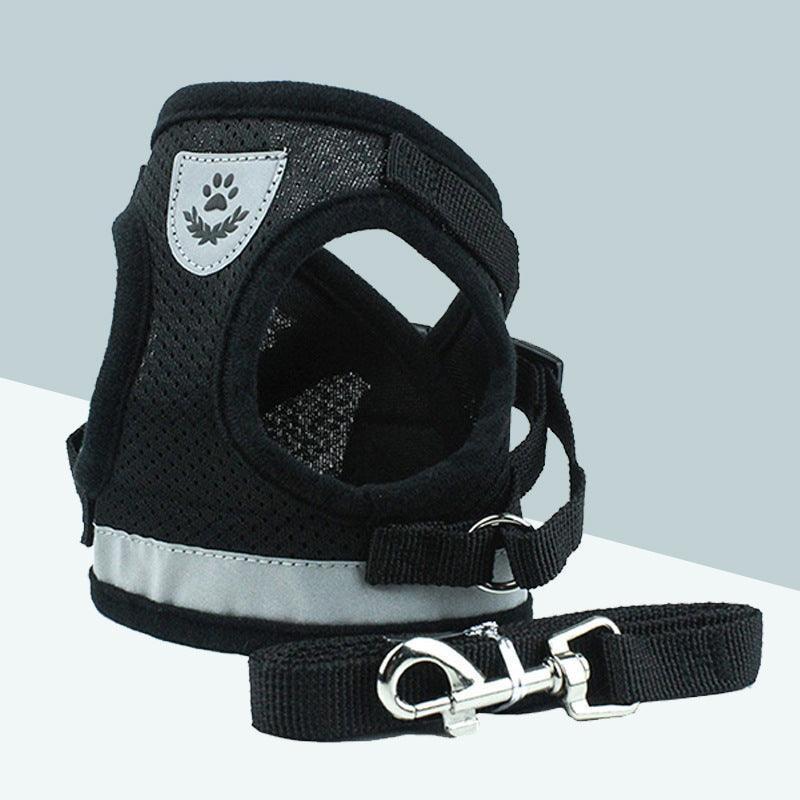 Breathable Mesh Pet Leash With Reflective Design And Matching Belt - Pets Perfect