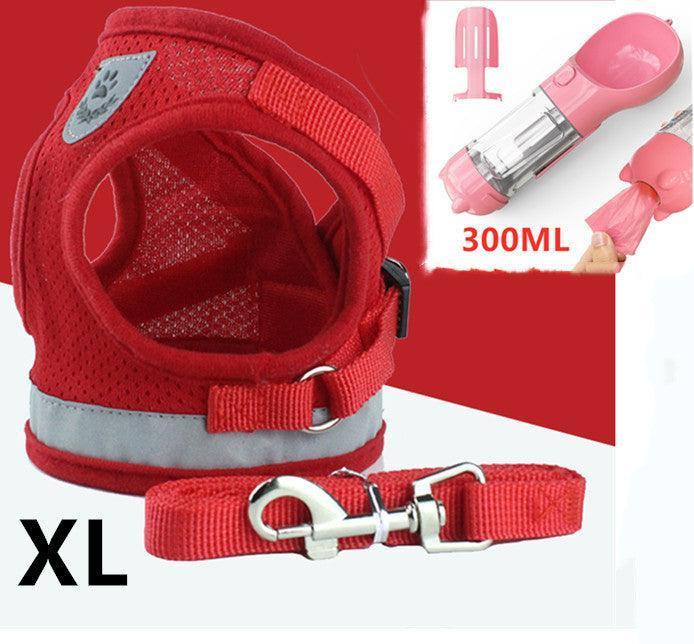 Breathable Mesh Pet Leash With Reflective Design And Matching Belt - Pets Perfect