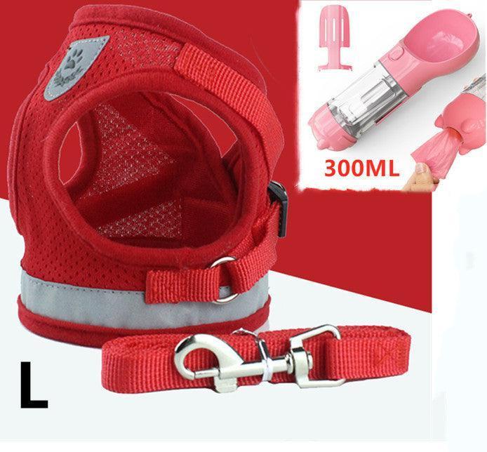 Breathable Mesh Pet Leash With Reflective Design And Matching Belt - Pets Perfect