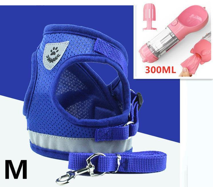 Breathable Mesh Pet Leash With Reflective Design And Matching Belt - Pets Perfect