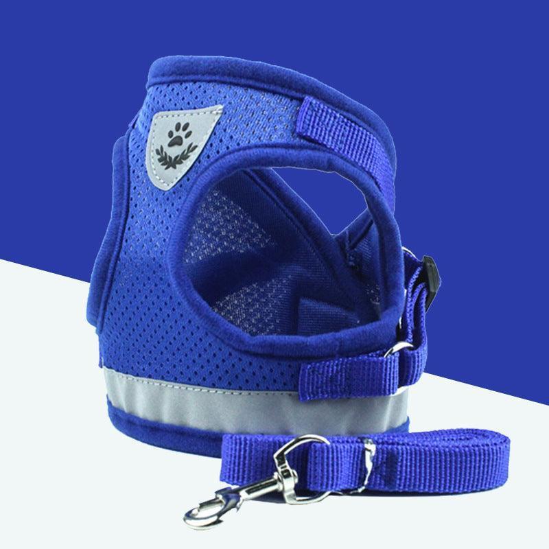 Breathable Mesh Pet Leash With Reflective Design And Matching Belt - Pets Perfect