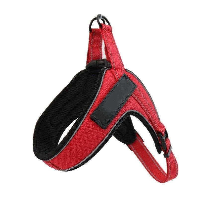 Breathable Reflective Dog Harness Vest With Customizable Velcro Design - Pets Perfect