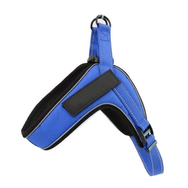 Breathable Reflective Dog Harness Vest With Customizable Velcro Design - Pets Perfect