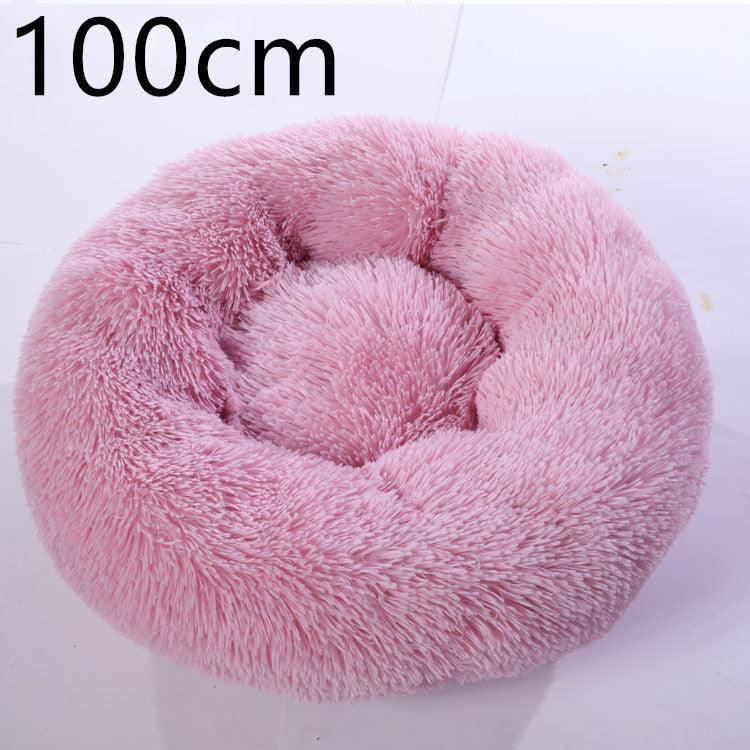 Cozy Haven: Luxurious Round Pet Bed For Winter Comfort - Pets Perfect