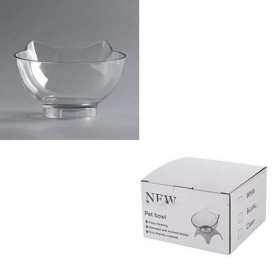 Elevated Non - Slip Double Cat Bowl With 15° Tilted Design - Pets Perfect