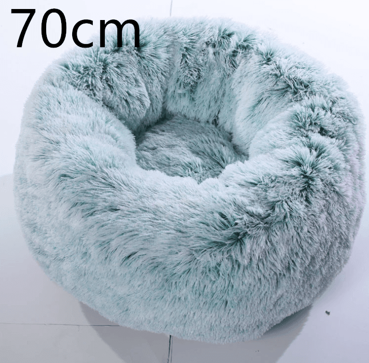 Cozy Haven: Luxurious Round Pet Bed For Winter Comfort - Pets Perfect