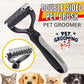 Professional 2 - Sided Undercoat Rake - Dual - Sided Deshedding Brush for Dogs - Pets Perfect