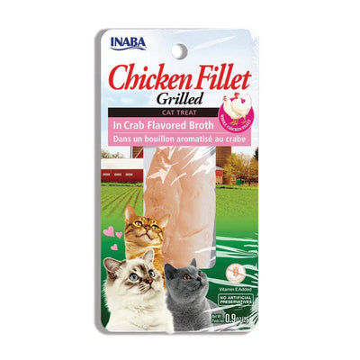 Inaba Chicken Fillet Grilled with Flavored Broth Crab .9 oz. 6 ct