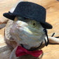 Felt Hat & Bow Tie Set for Small Pets - Festive Costume Accessory - Pets Perfect