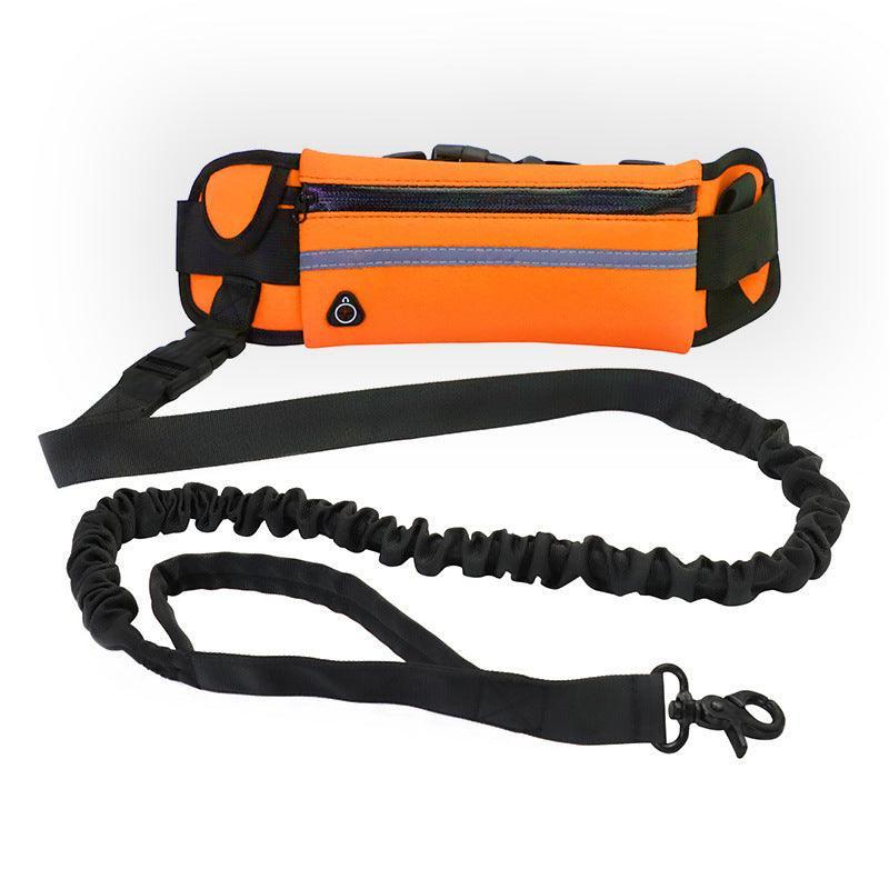 Ultimate Hands - Free Dog Leash Belt With Bungee Leash, Phone Pocket, And Water Bottle Holder - Pets Perfect