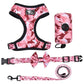 Camouflage Dog Chest Harness Set With Printed Polyester Strap - Pets Perfect
