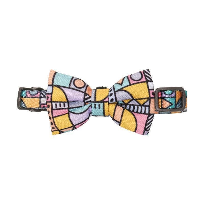 Casual Cotton Bow Tie Cat Collar - Stylish And Playful Accessory For Your Feline Friend - Pets Perfect