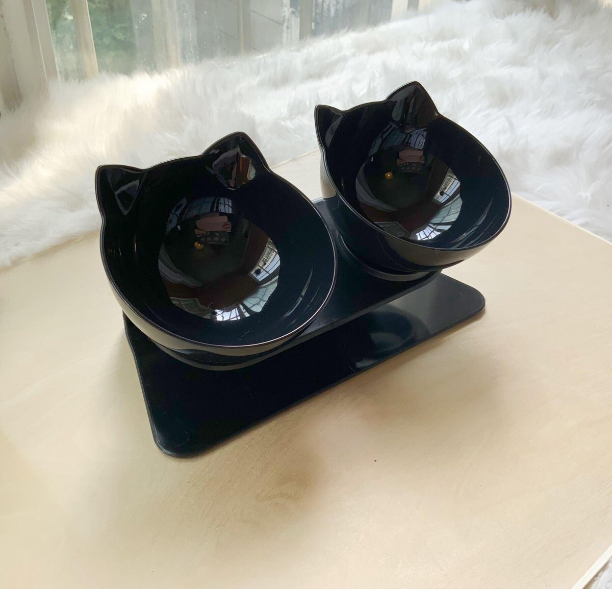 Cat Double Bowl - The Perfect Companion For Your Feline Friend - Pets Perfect
