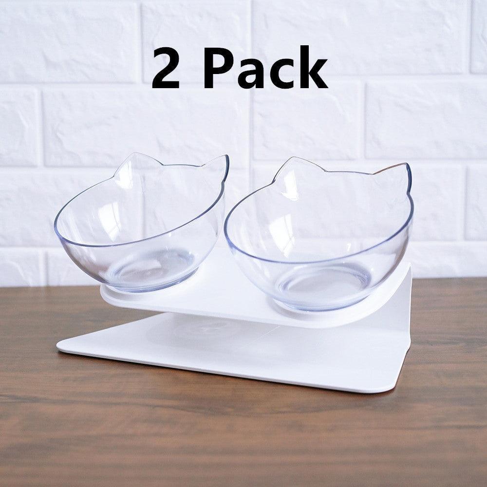 Cat Double Bowl - The Perfect Companion For Your Feline Friend - Pets Perfect