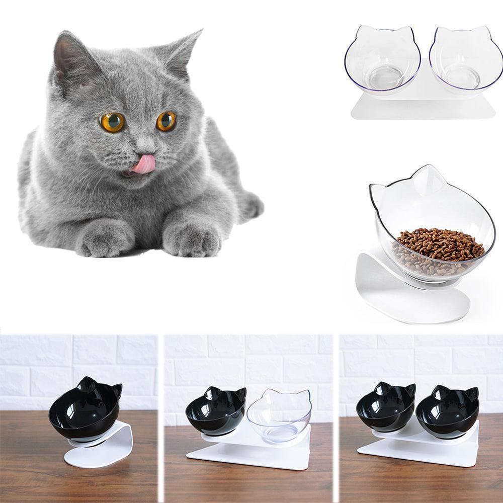 Cat Double Bowl - The Perfect Companion For Your Feline Friend - Pets Perfect