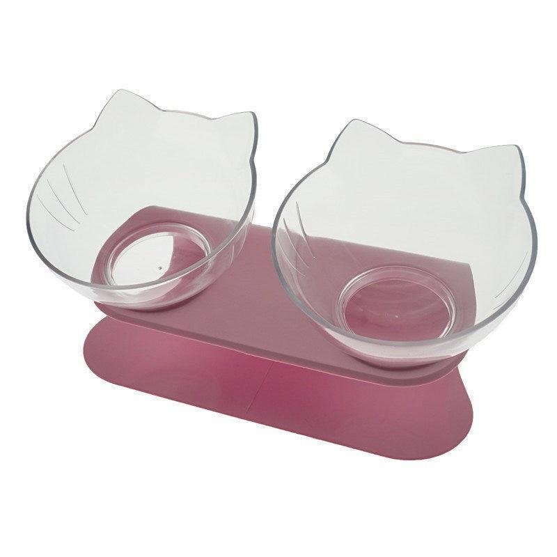 Cat Double Bowl - The Perfect Companion For Your Feline Friend - Pets Perfect