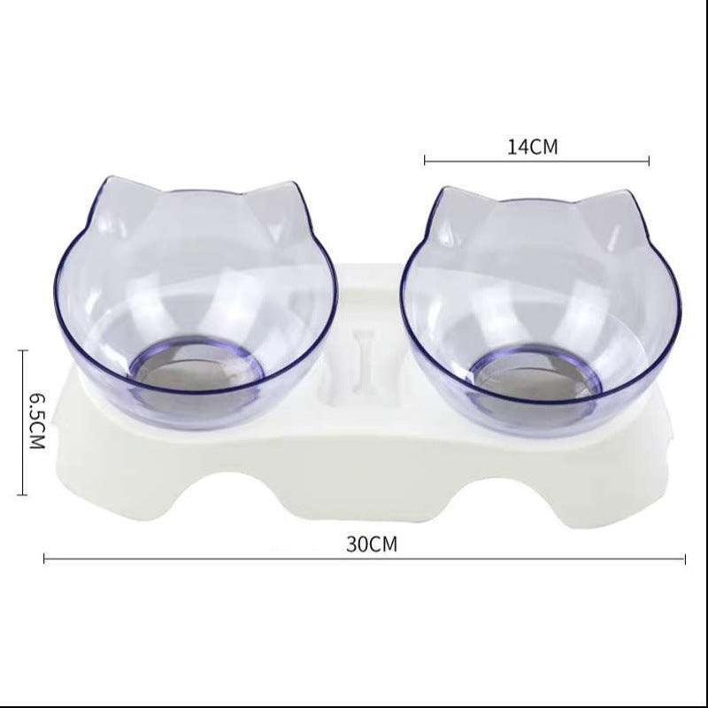 Cat Double Bowl - The Perfect Companion For Your Feline Friend - Pets Perfect