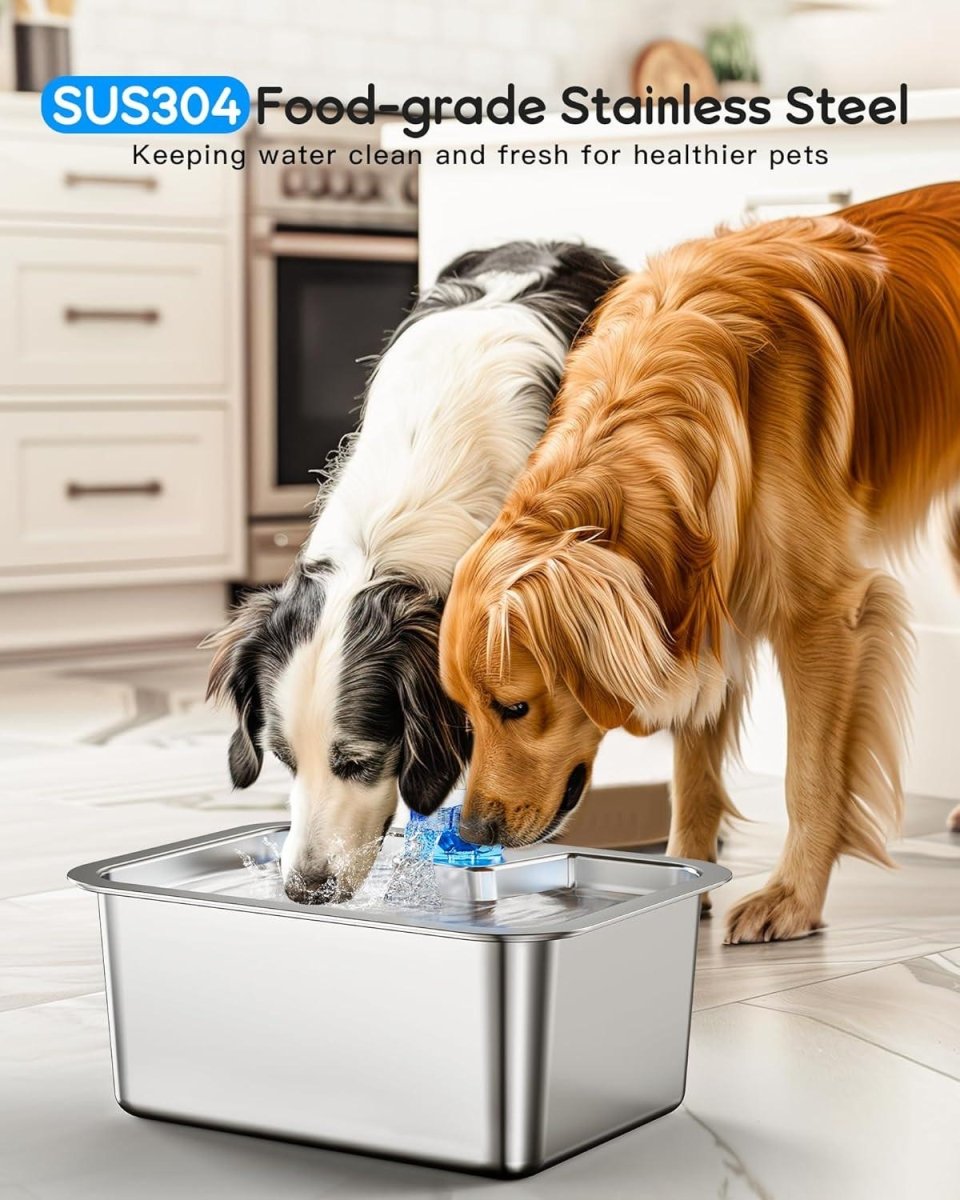 3 gal Extra Large Stainless Steel Dog Water Fountain, view 3