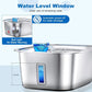 LESOTC 3 - Gallon Stainless Steel Dog Water Fountain with Visible Water Level Window - Pets Perfect
