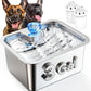 3 Gallon Extra Large Stainless Steel Dog Water Fountain - Pets Perfect