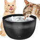 102oz/3L Cat Water Fountain Stainless Steel Tray Automatic Water Bowl Dispenser for Pets - Pets Perfect