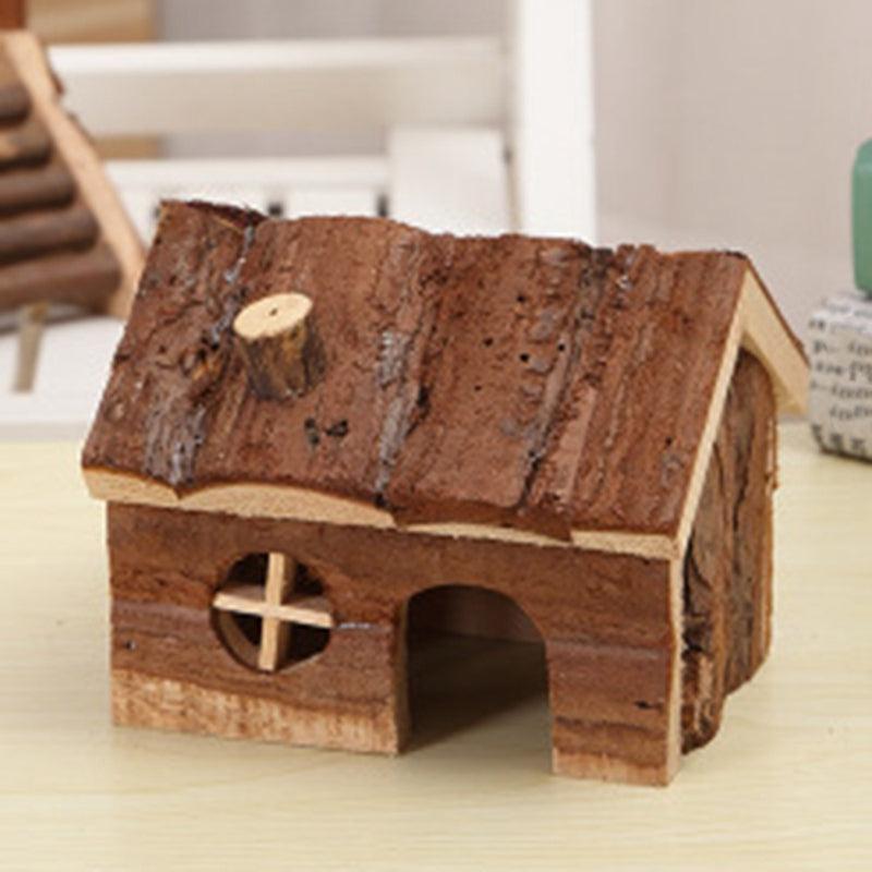 Wooden Hamster House with Multiple Levels & Ramps - Pets Perfect