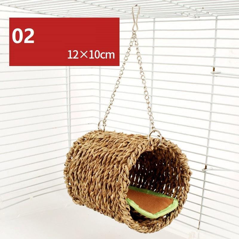 Natural Wood Hamster Playground with Swing & Fence - Pets Perfect