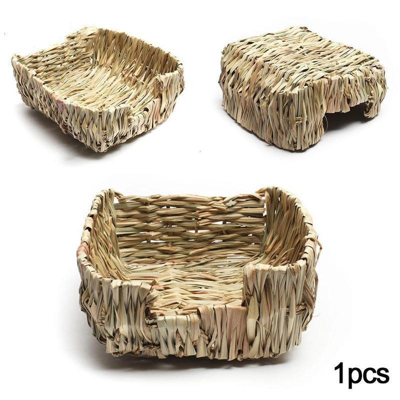 Hand - Woven Grass Hideaway: Natural Nest For Rabbits And Guinea Pigs - Pets Perfect