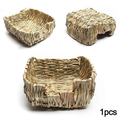 Hand - Woven Grass Hideaway: Natural Nest For Rabbits And Guinea Pigs - Pets Perfect