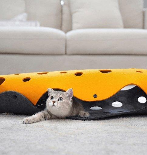 Cheese Cat Adventure Tunnel - Pets Perfect