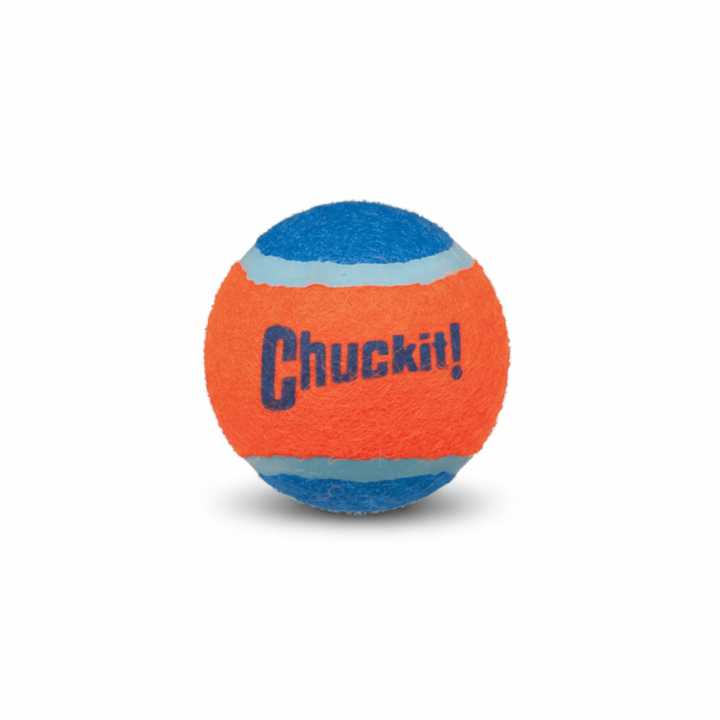 Chuckit! Tennis Ball Dog Toy Shrink Sleeve Blue/Orange 1ea/SM, 2 pk - Pets Perfect