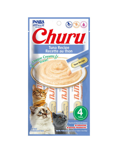 Inaba Churu Puree Cat Treats Tuna, 0.5 oz each, Case of 24