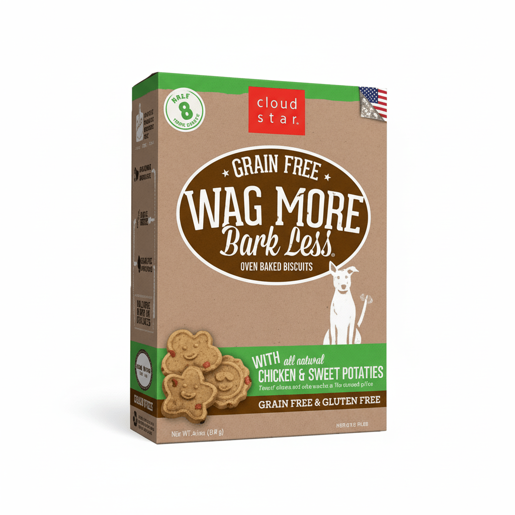 Cloud Star Wagmore Grain - Free Chicken Sweet Potato Dog Treats 19 lb - Pets Perfect
