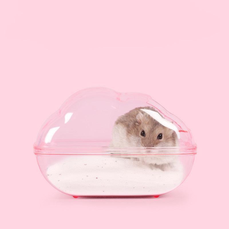 Hamster Sand Bath House - Cloud Shaped Dust Bath Container.
