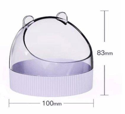Colorful Candy Acrylic Hamster Food Basin - Gold Wire Feeder Bowl for Small Pets - Pets Perfect