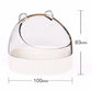 Colorful Candy Acrylic Hamster Food Basin - Gold Wire Feeder Bowl for Small Pets - Pets Perfect