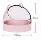 Colorful Candy Acrylic Hamster Food Basin - Gold Wire Feeder Bowl for Small Pets - Pets Perfect