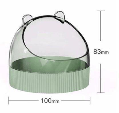 Colorful Candy Acrylic Hamster Food Basin - Gold Wire Feeder Bowl for Small Pets - Pets Perfect