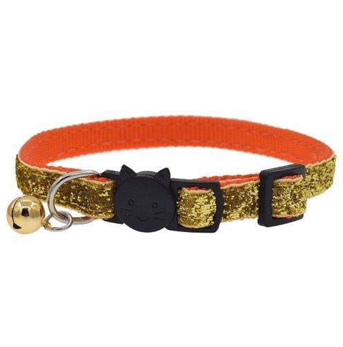 Colorful Fish Scale Cat Collar With Adjustable Bell - Stylish And Safe Pet Accessory - Pets Perfect