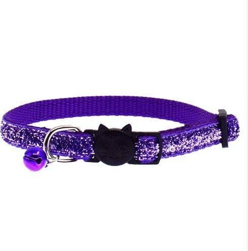 Colorful Fish Scale Cat Collar With Adjustable Bell - Stylish And Safe Pet Accessory - Pets Perfect