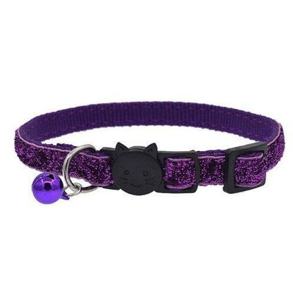 Colorful Fish Scale Cat Collar With Adjustable Bell - Stylish And Safe Pet Accessory - Pets Perfect