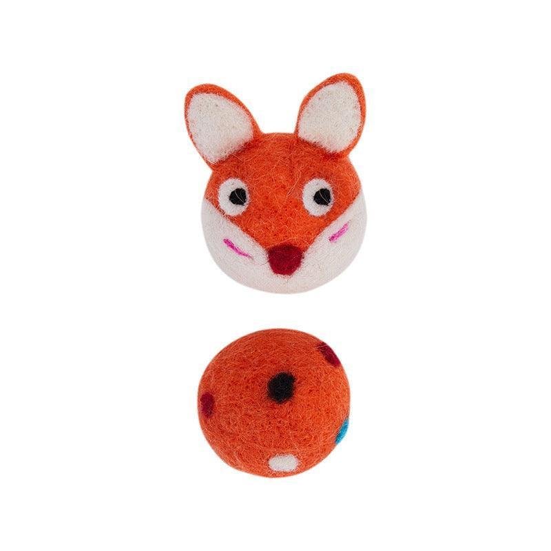 Colorful Interactive Felt Stretch Ball Cat Toy With Bell Sound - Engaging Pet Toy For Playful Cats - Pets Perfect