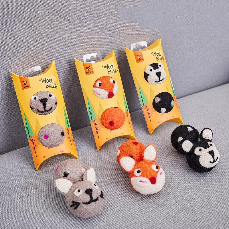Colorful Interactive Felt Stretch Ball Cat Toy With Bell Sound - Engaging Pet Toy For Playful Cats - Pets Perfect