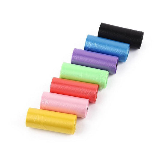 Colorful Pet Waste Cleanup Bags