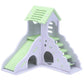 Colorful Wooden Hamster Sleeping Nest With Slide Toy And Small Bed - Pets Perfect