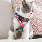 Dog Hugs Cat ComfortFit Nylon Harness & Leash Set - Breathable Adjustable Harness for Cats & Small Dogs - Pets Perfect