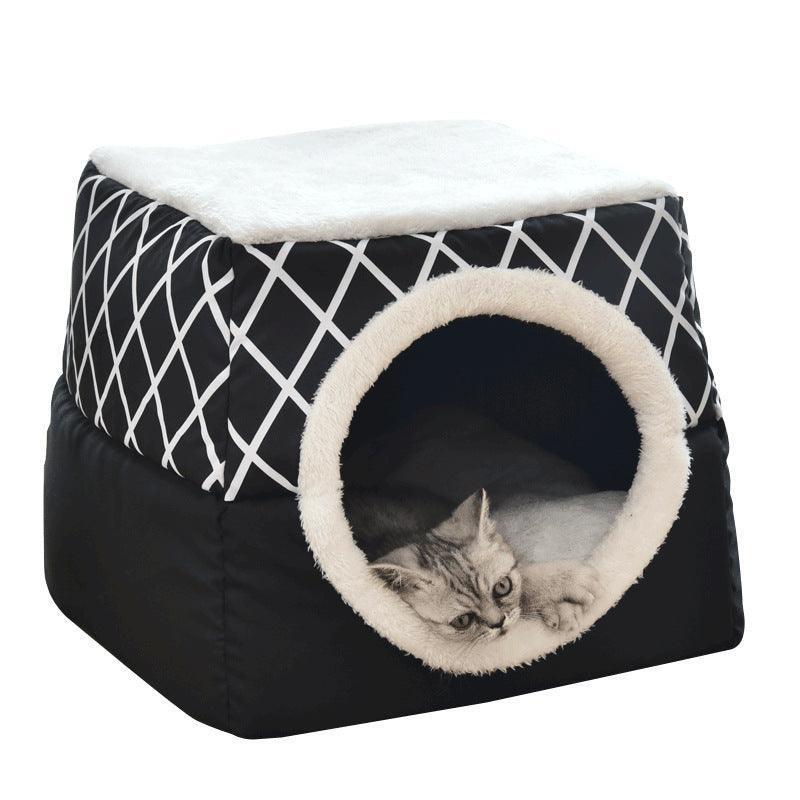 Cosycave Cat Hideaway - Cozy Enclosed Pet Bed For Cats And Small Dogs - Pets Perfect